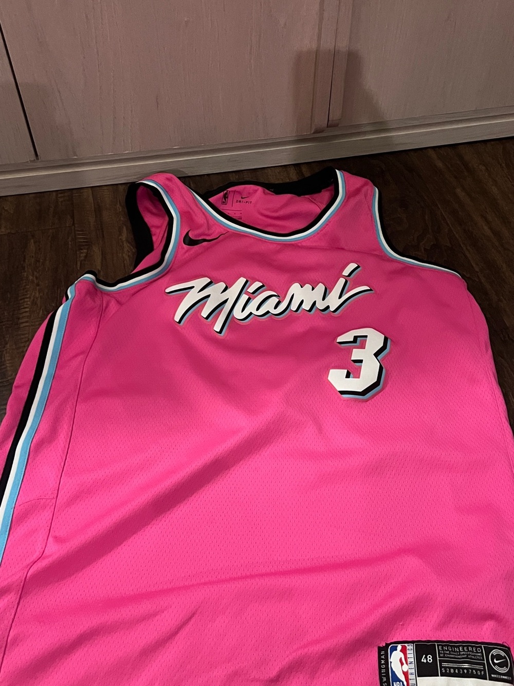 NBA Pink Miami Heat Wade Jersey